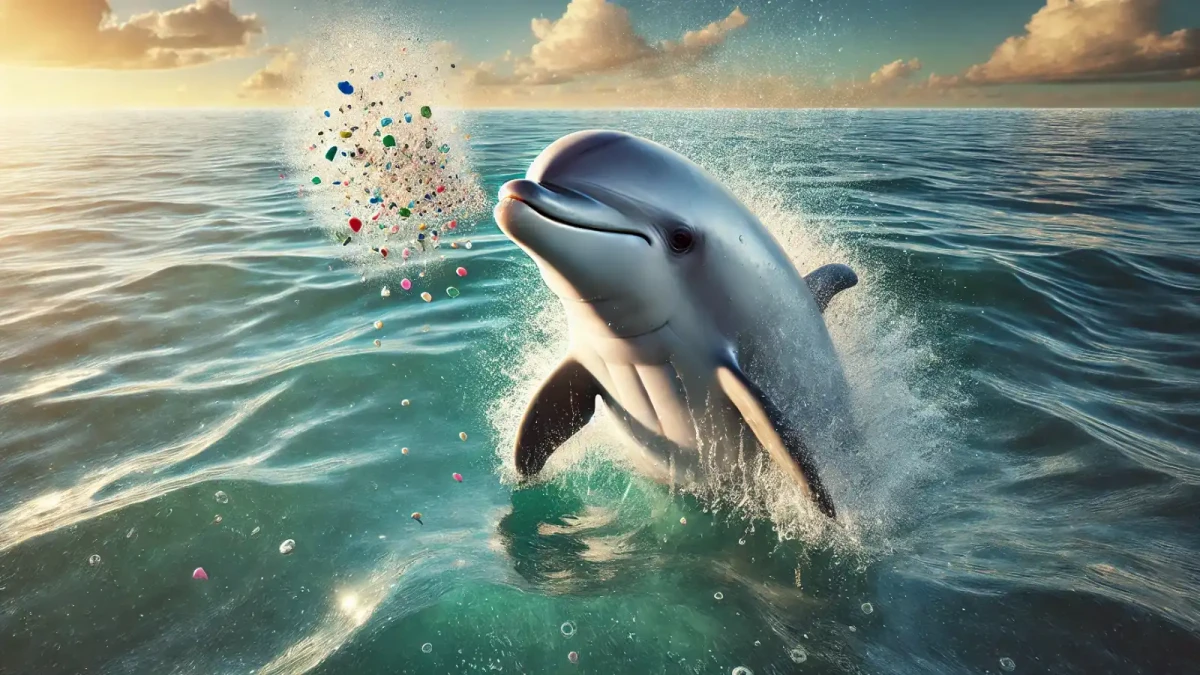 Delfíni vydechují mikroplasty. Proč se to děje?