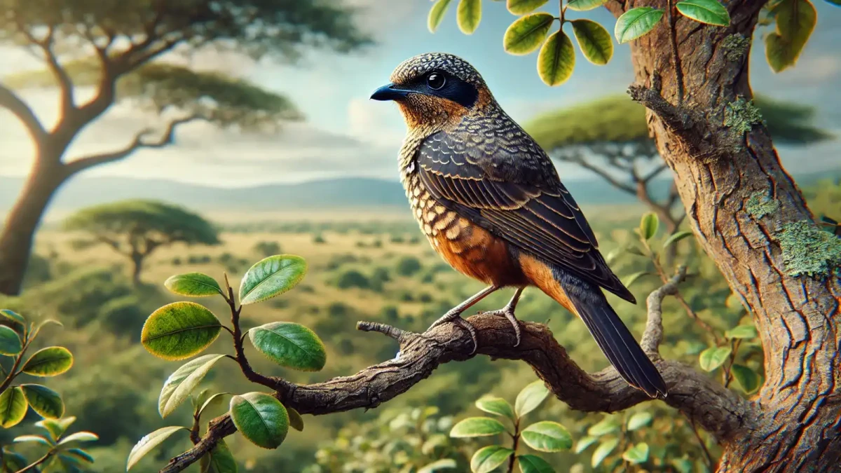 Medozvěstka křiklavá, pták indikátor (Indicator indicator)