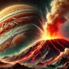 Na fotografii sledujete sopečnou erupci na Jupiterově měsíci Io
