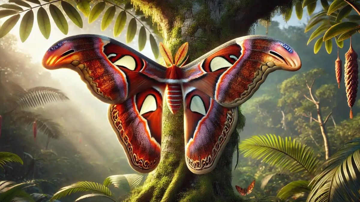 Atlas velký nebo také motýl s hadí hlavou