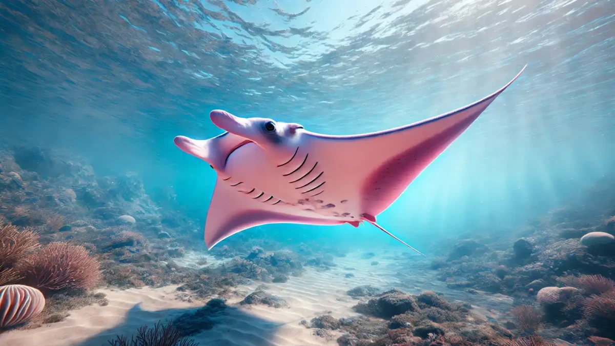 Věděli jste, že existuje růžová manta?