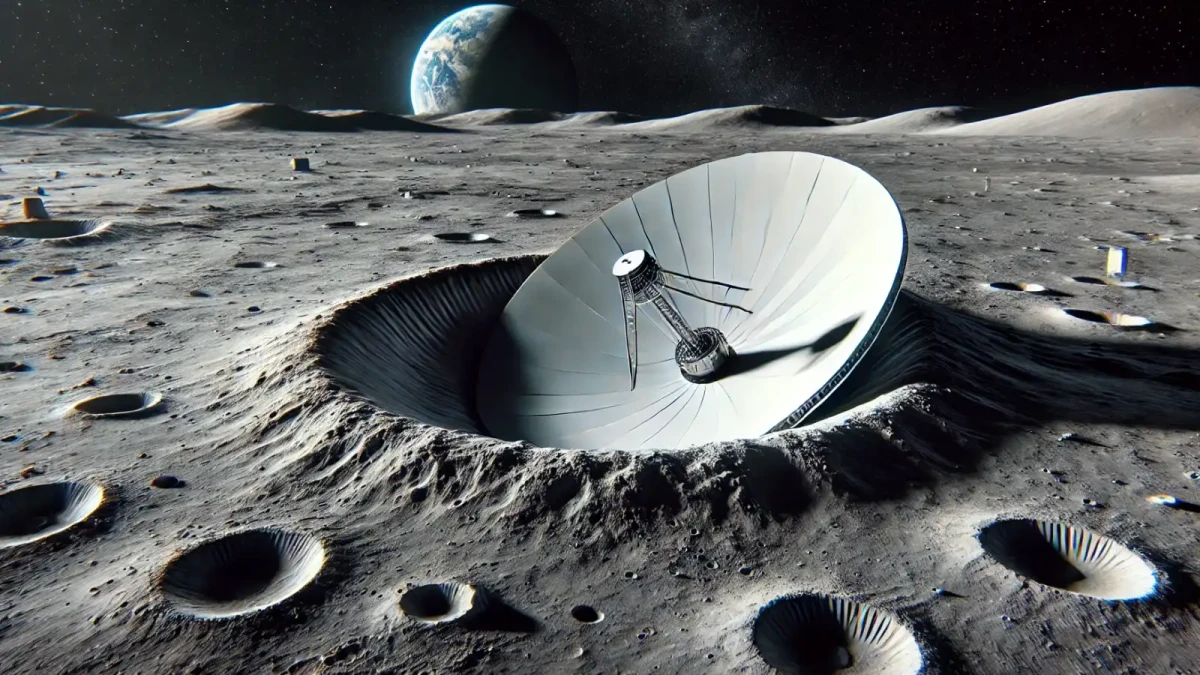 První lidská stavba na Měsíci