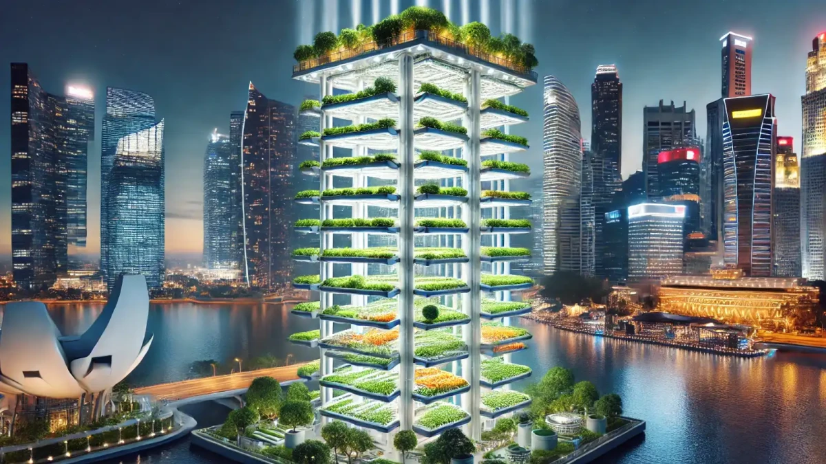 Mohou farmy místo zabírání obřích ploch růst do výšky?