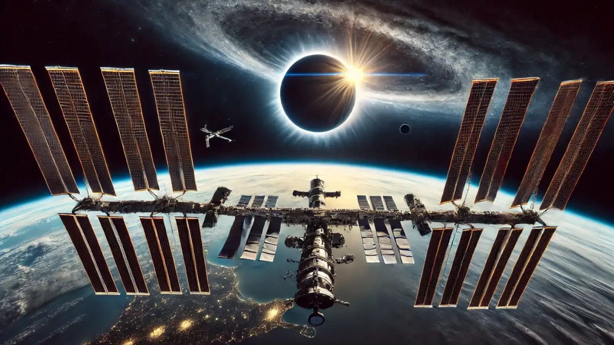 Tak trochu jiný pohled na zatmění slunce z ISS