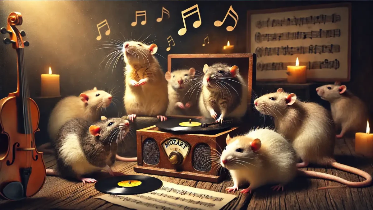 Krysy žerou Mozarta! A ne jeho tělo, ale i jeho hudbu.