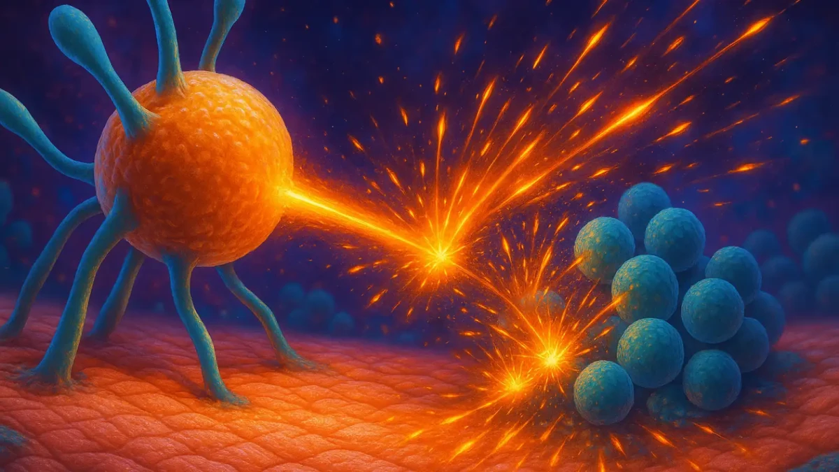 Houba nás denně brání před útoky bakteriálních zabijáků