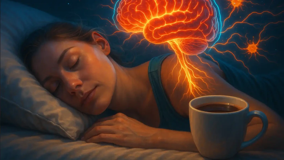 Kofein má zvláštní účinek na mozek během spánku