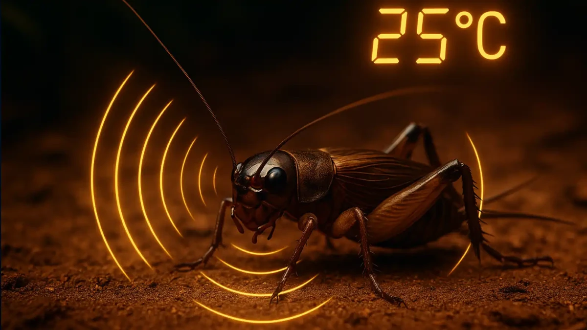 Z cvrkání cvrčků lze vypočítat teplotu vzduchu!