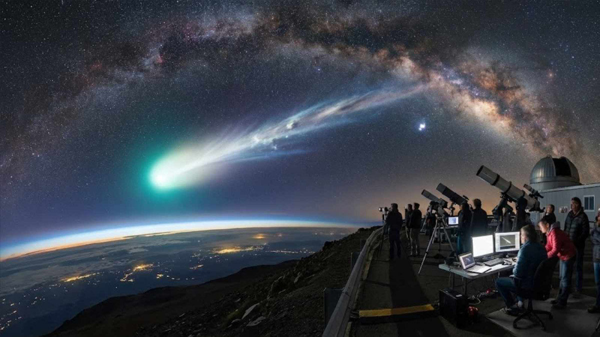 Kometa z cizí hvězdy míjí Zemi. Vědci sledují vzácného návštěvníka z hlubin Mléčné dráhy