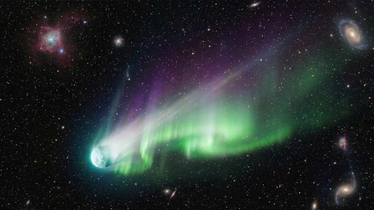 Neviditelná záře komet