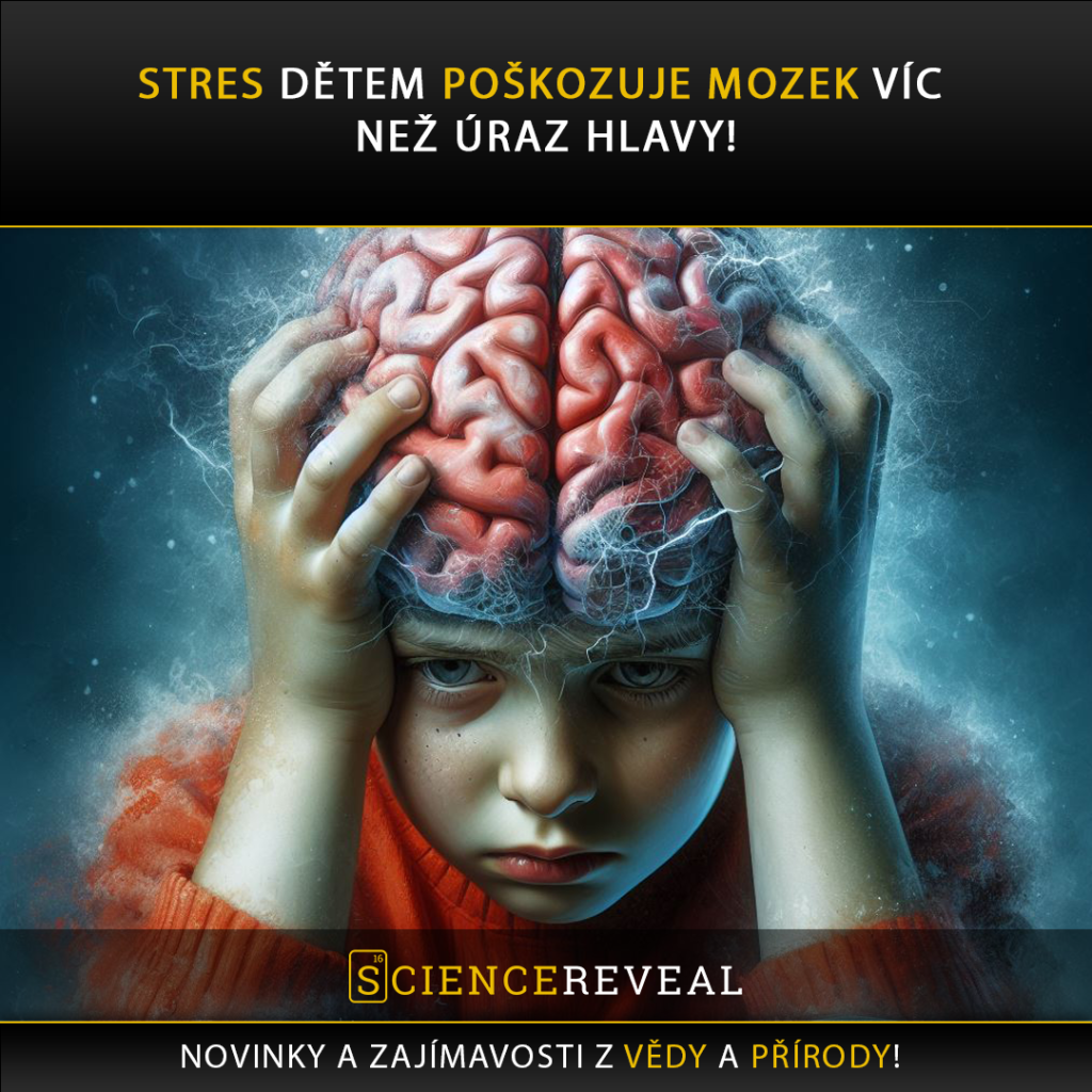Stres dětem poškozuje mozek víc než úraz hlavy!