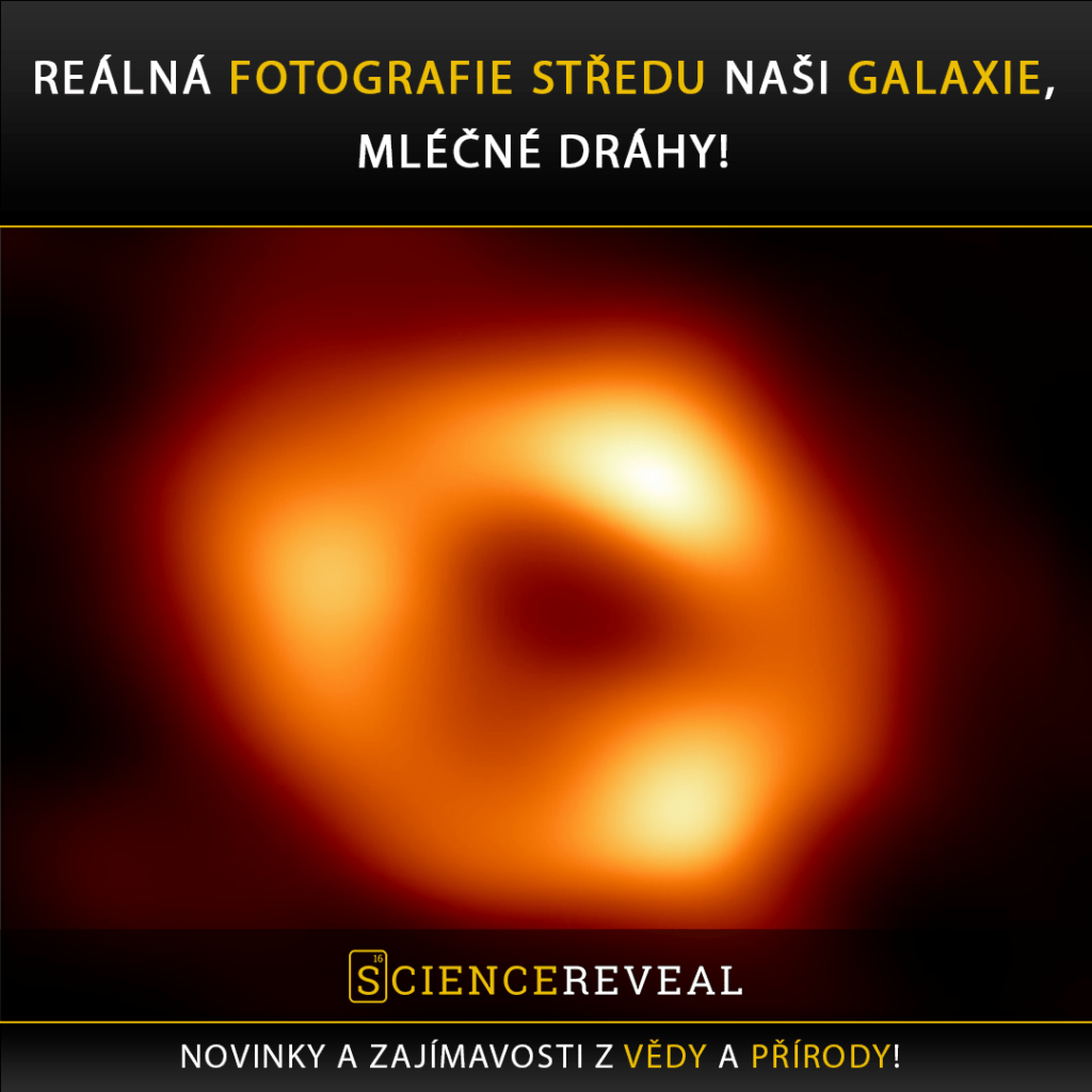 Reálná fotografie středu naší galaxie Mléčné dráhy!