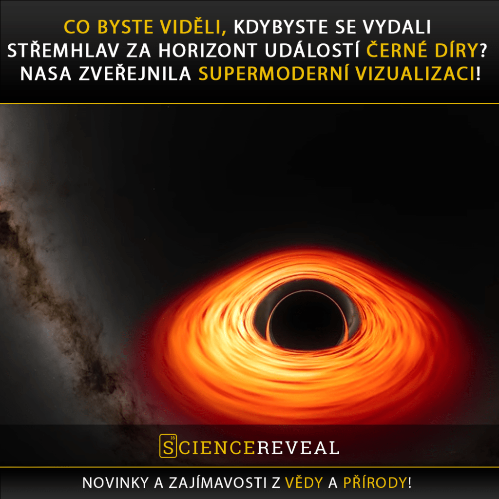 VIDEO: Co byste viděli, kdybyste se vydali střemhlav za horizont událostí černé díry? NASA zveřejnila supermoderní vizualizaci!