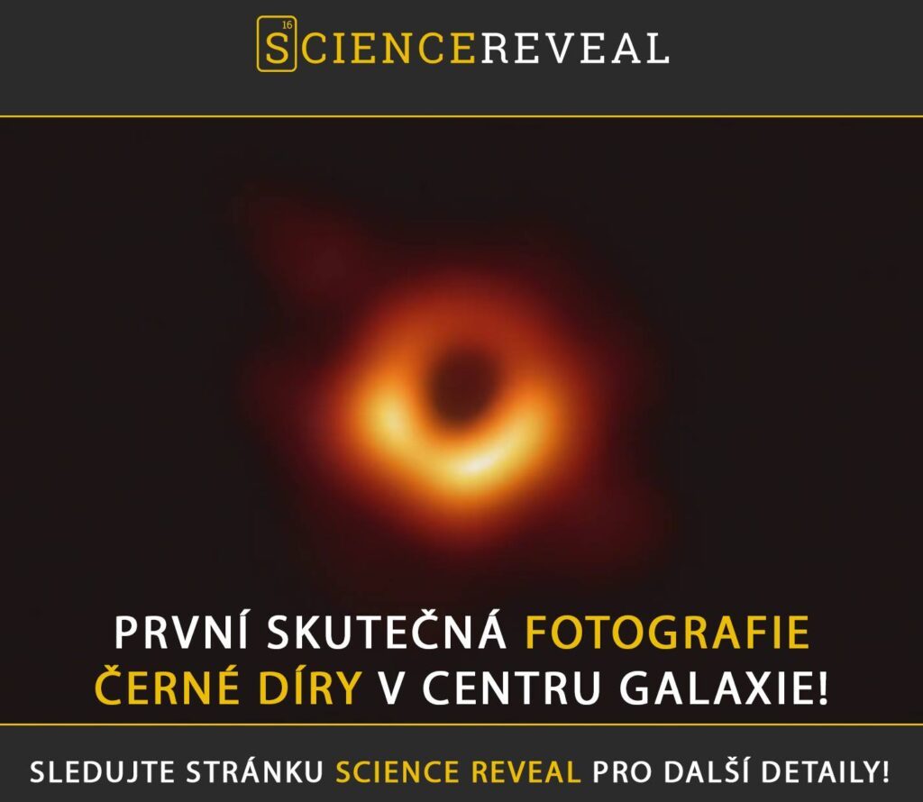 První skutečná fotografie černé díry